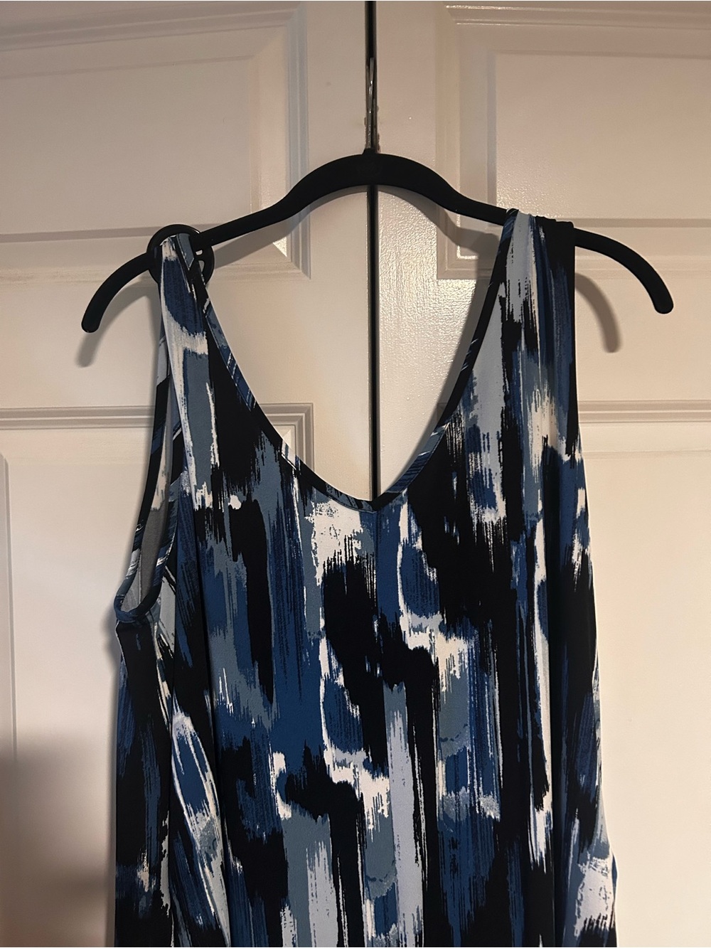 Sami & Jo Blue, Black & White Printed V-Neck wide leg jumper - Picture 7 of 7